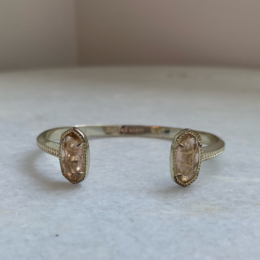 Kendra Scott gold cuff drusy bracelet